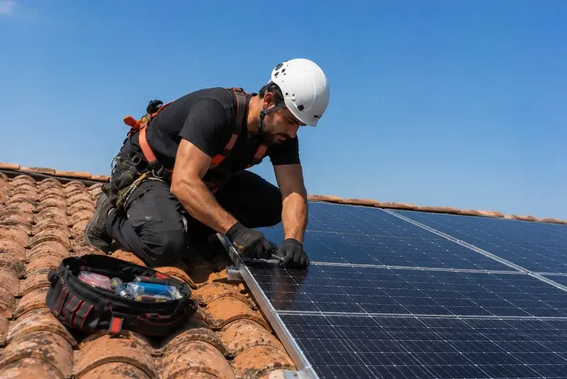 Maintenance et monitoring de panneaux solaires à Saint-Guiraud