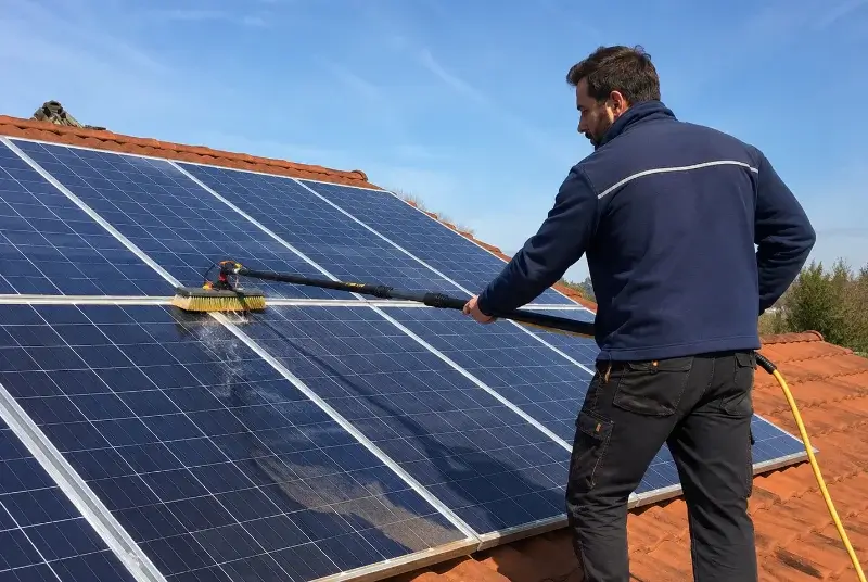 Nettoyage et entretien de panneaux solaires à Saint-Guiraud